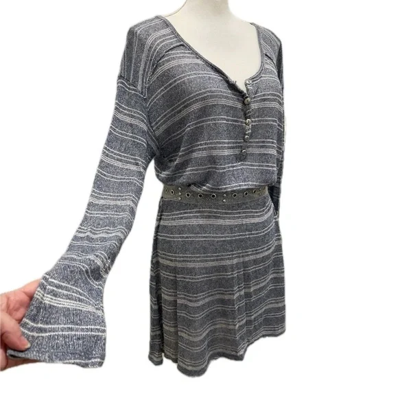 Curious Gypsy Blue & White Striped Dress - Picture 2 of 8